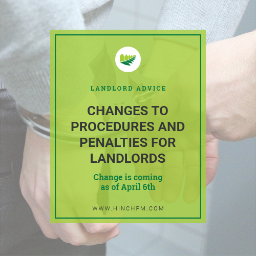 Changes to procedures and penalties for landlords