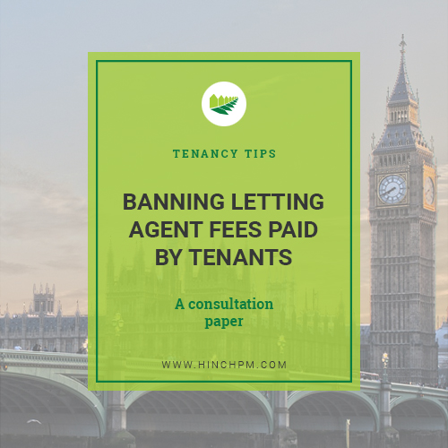 Banning letting agent fees paid by tenants