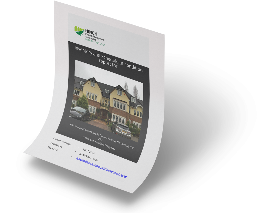 Report Mock up Hinch Property Management