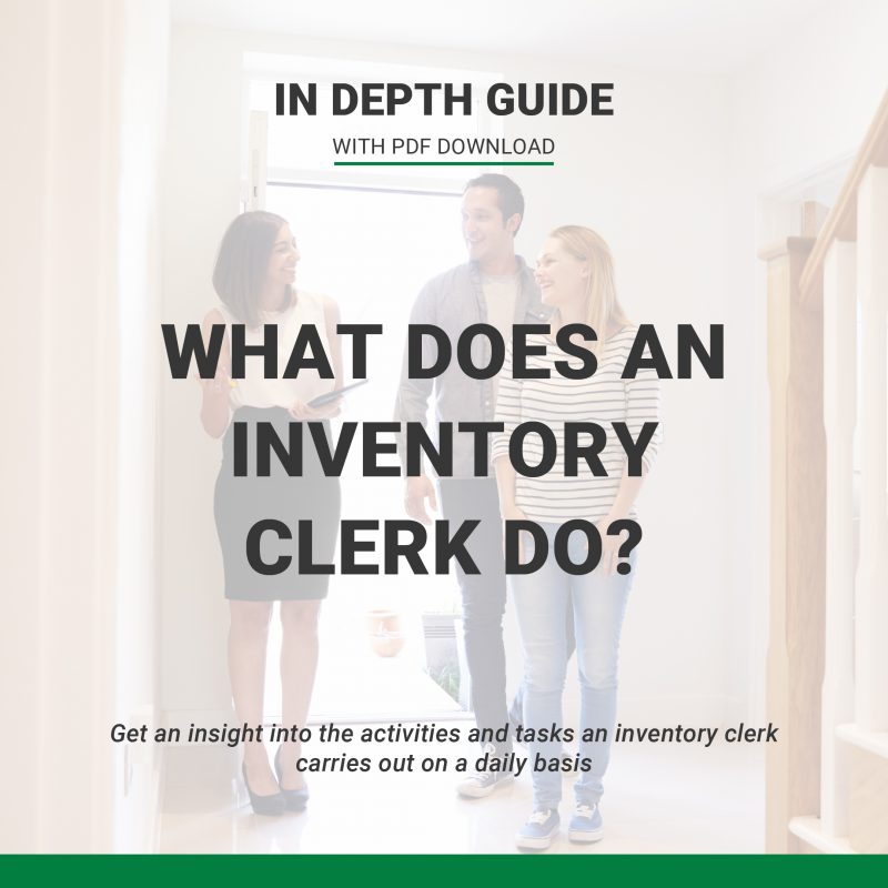 What does and inventory clerk do